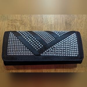 Angular Rhinestone Clutch